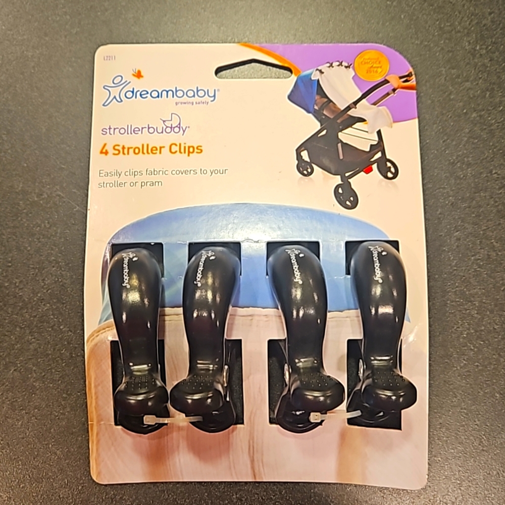 Dreambaby Strollerbuddy 4 Stroller Clips